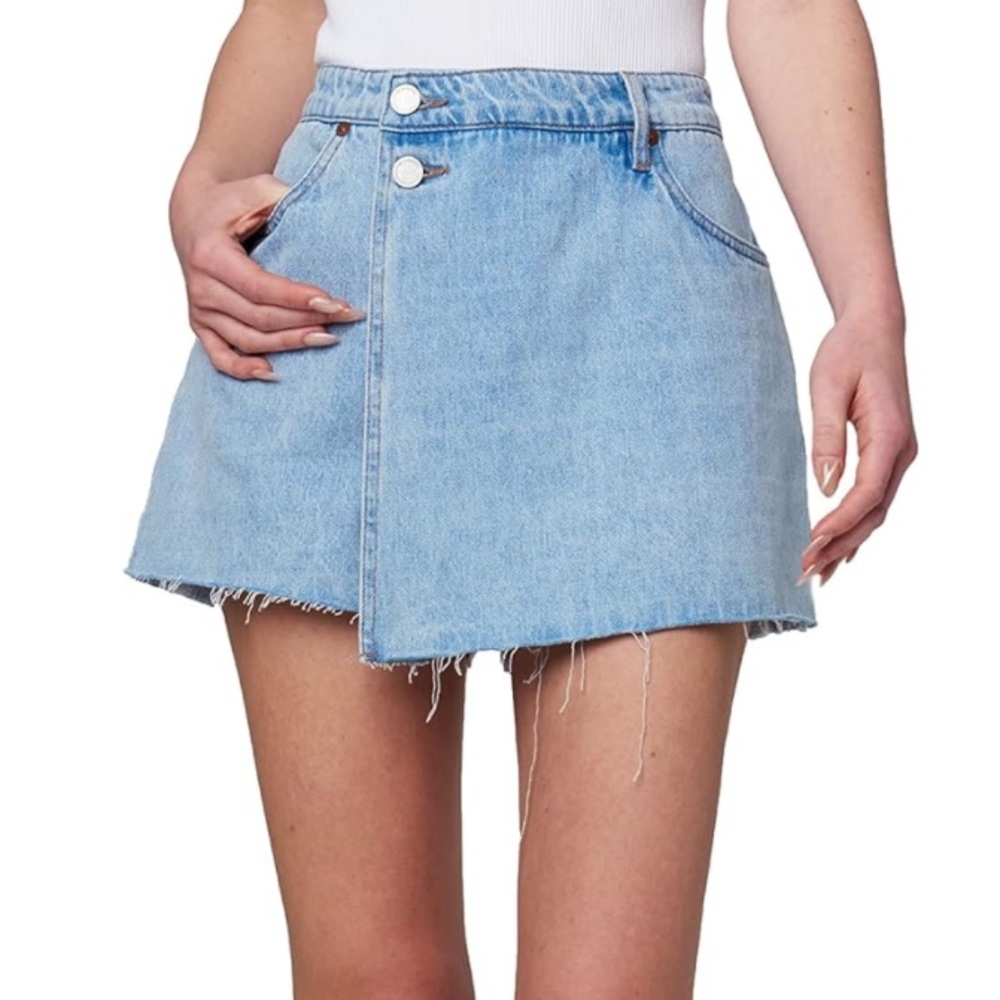 BLANKNYC Cotton Frayed Skirt